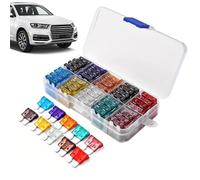 Fusibles pour automobile,120 pièces thermorésistantes et sûres | Kit de fusibles auto protecteurs assortis - pour berline, SUV, camping-car, bateau, road trip, entretien, réparation et soins