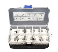 Fusibles secteur en céramique for usage domestique, 100 pièces, 5 mm x 20 mm, à action retardée, T 1 A, 2 A, 3 A, 4 A, 5 A, 6 A, 8 A, 10 A, 13 A, 15 A, 250 V