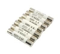 Fusibles secteur en céramique for usage domestique, 5 cartouches RO58 6 x 30 mm, 500 V F 0, A, 1, 2, 3, 4, 8, 10, 13, 15, 16, 20, 25, à action rapide BS1362(25A 500V)