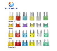 Fusibles Standard Mini Micro 2 fusible de voiture 2A 3A 5A 7.5A 10A 15A 20A 25A 30A 35A 40A Amp Clip jeu de fusibles pour voiture camion Mini petit moyen Standard