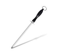 Fusil à aiguiser, aiguiseur de couteaux en acier au carbone avec crochet de suspension pour couteaux de cuisine, 30cm