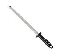 Fusil à Aiguiser Diamant Grain 30 cm, Acier d'affûtage Professionnel Pour Chef Maître, Idéal Pour Couteau de Cuisine, Boucheries Et Japonais, Chasseur ou Bâton, Noir Ii