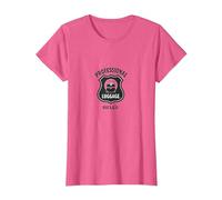 Fusil à Bagages Professionnel TSA Humour Airport Security T-Shirt, Femme, Rose chiné, XXL