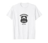Fusil à Bagages Professionnel TSA Humour Airport Security T-Shirt, Homme, Blanc, XL