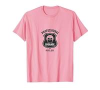 Fusil à Bagages Professionnel TSA Humour Airport Security T-Shirt, Homme, Rose, 3XL