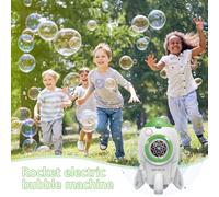 Fusil À Bulles Électrique En Forme De Fusée, 3000 Bulles Par Minute, Bulle Magique De Savon Pour L'été, Jouets D'extérieur, Cadeaux Pour Enfants