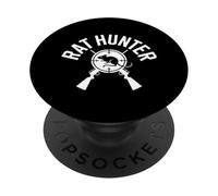 Fusil à Cible en Forme de Croix Funny Rat Hunter pour Femmes et Hommes PopSockets PopGrip Adhésif