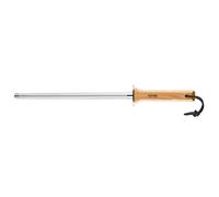Opinel – Fusil à aiguiser revêtement acier Ø13 mm 25 cm manche hêtre lanière cuir