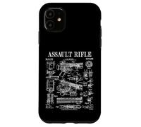 Fusil d'assaut vintage pistolet militaire arme à feu brevet Coque pour iPhone 11