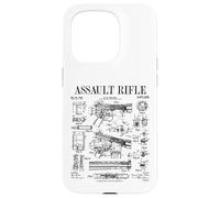 Fusil d'assaut vintage pistolet militaire arme à feu brevet Coque pour iPhone 15 Pro
