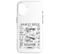 Fusil d'assaut vintage pistolet militaire arme à feu brevet Coque pour iPhone 16