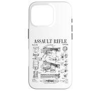 Fusil d'assaut vintage pistolet militaire arme à feu brevet Coque pour iPhone 16 Pro