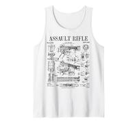 Fusil d'assaut vintage pistolet militaire arme à feu brevet Débardeur