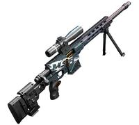 Fusil de sniper en mousse pour enfants avec 20 balles souples, grande taille, Soft Bullet Sniper Toy Gun MSR, convient aux enfants et aux adultes, 120 cm (bleu)