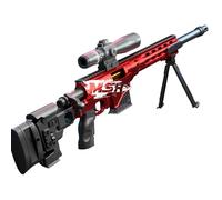 Fusil de Sniper pour Enfants - Fusil en Mousse avec 20 balles Souples - Soft Bullet Sniper Toy Gun MSR - Convient pour Enfants et Adultes - 97 cm (Rouge)