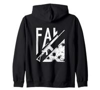 Fusil Militaire Vintage FAL Vieilli Sweat à Capuche