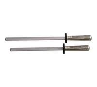 Fusil professionnel à aiguiser global G38. Manche acier inoxydable, mèche diamant. L 260 mm. G