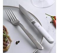 FUSION Coffret de 4 couteaux Steak Amefa Blanc