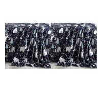 Fusion - Couverture Polaire de Noël Bleu Marine (120 x 150 cm) - Jeté de Noël en Polaire Confortable et Doux - Couverture Ours Polaire - Couverture Polaire Bleue pour Noël - Literie de Noël (Lot de 2)