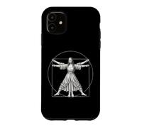 Fusion de Léonard de Vinci : Mona Lisa et l'homme de Vitruve Coque pour iPhone 11