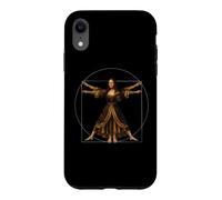Fusion de Léonard de Vinci : Mona Lisa et l'homme de Vitruve Coque pour iPhone XR