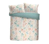 Fusion Evelyn Parure de lit 52% Polyester recyclé 48% Coton 200 x 200 cm Multicolore Motif nœuds Aquarelle Peints à la Main Réversible 56 Choix