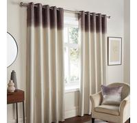 Fusion Lot de 2 Rideaux occultants à œillets pour Chambre à Coucher/Salon Marron Chocolat 229 x 183 cm
