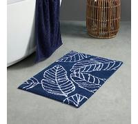 Fusion Matteo Tapis de Bain 100% Coton Bleu Marine 50 x 80 cm