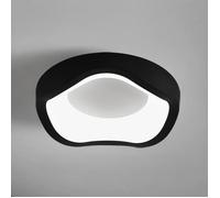 Fusion Plafonnier LED Style Moderne - 12W Blanc froide IP54 Imperméable Luminaire Plafonnier Pour Salle de Bain - 1pcs Noir Ø20CM