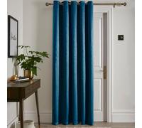 Fusion - Rideau Simple Bleu Sarcelle 168 x 214 cm - Panneau à Œillets Thermique pour Chambre/Salon - Drapé de Porte