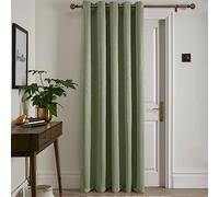Fusion - Rideau Simple Vert 168 x 214 cm - 1 Panneau - Rideau à œillets Vert Sauge - Rideau Thermique pour Chambre/Salon - Rideau et drapé Sauge - Rideau de Porte - Collection Strata