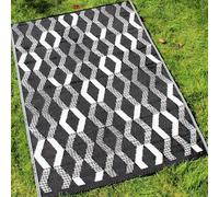 Fusion Tapis d'extérieur Rico 100% polypropylène, Noir, 120 x 170 cm