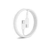 FusionCharge USB C to USB C Cable 60W,PD3.0 Cotton Braided Cable Type C Fast Charge for iPhone 15/15 Pro/15 Pro Max,for Macbook,Pad Pro/mini,for Samsung S23/S22 (FusionCharge 1m)