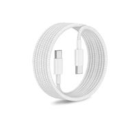FusionCharge USB C to USB C Cable 60W,PD3.0 Cotton Braided Cable Type C Fast Charge for iPhone 15/15 Pro/15 Pro Max,for Macbook,Pad Pro/mini,for Samsung S23/S22 (FusionCharge 2m)