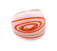 Fusions Culturelles Anneaux De Verre Floral Enveloppé De Fil Galaxyed Inspire Bijoux Faits À La Main