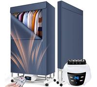FUSKANG 2000W Sechoir Linge Electrique,sechoir A Linge Chauffant,sechoir Chauffant,560L Grande Capacité Séchoir À Linge Étanche avec Télécommande Séchoir À Linge Chauffant Séchoir Électrique Pliable