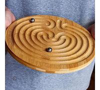 Fusruom Labyrinthe à Billes GravityMemory Séquentiel Labyrinthe Ball Puzzle Jouet Cadeaux pour Adultes - Moyen Défis Jeu Amoureux Petites Billes Cerveaux Teasers Game, 24,5 cm