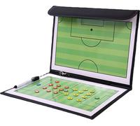 Fußball-Taktiktafel, farbig, 2,5-fach rabattiert, Coaches Book, Leder, Magnetisch, inkl. Stift (Magnetplättchen + Stift)