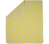 FUSSENEGGER Couverture bébé rayures diagonales 70x90cm jaune
