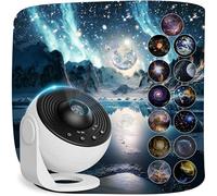 Fussion Planetarium Projector for Bedroom, 13 in 1 Star Projector Galaxy Light, Nebula Night Light Milky Way Projector with Timer, LED Space Galaxy Lamp Room Decor for Adults Kids - White