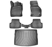 Fussmattenprofi Tapis De Sol pour VW Golf 8 Transmission Manuelle à partir de 2019, Tapis de Voiture TPE, Tapis de Coffre Antidérapant, Caoutchouc, Bord Extra Haut de 5cm