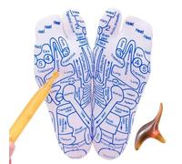 Fußreflexzonen Socken - Socken de massage confortable Frauen, Klare Therapie Punkte Markierung, Atmungsaktiver Stoff Sitz | Natürliche Entlastung Hilfe Für Müde Füße Entspannung Pflege Gesundheit