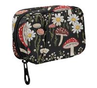 Fustylead Pilulier brodé 2 fois par jour avec fermeture éclair - Pilulier hebdomadaire portable pour supplément de vitamines