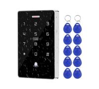 FusyTuly NFC RFID Clavier de contrôle d'accès IP68 étanche double fréquence 125 kHz/13,56 MHz Mot de passe tactile Lecteur de contrôleur d'accès 10 000 utilisateurs