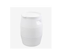Fût 50 L + couvercle languette blanc Gilac