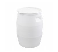 Fût 50 L + couvercle languette - blanc