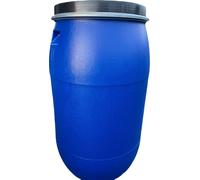 Fût à col large Tonneau d'ensilage pour fûts 220 litres avec anneau métallique bleu