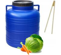Fût à couvercle Sterk® 30 litres, fût en plastique, tonneau pour aliments, Barrel, couvercle à visser, 30 L, fût en plastique avec poignées