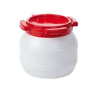 Fût à eau - 6,4 Litre - Etanche à l'eau et à l'air - Blanc/Rouge