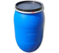 Fût avec couvercle avec anneau de serrage en PE 200 l / 220 l - homologation pour substances dangereuses UN-X/S